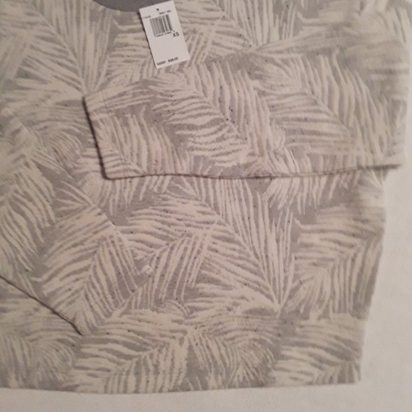 NWT French Connection Sekia Jersey Crew Neck Top, grey/white melange Sz XS boxy - Picture 5 of 13